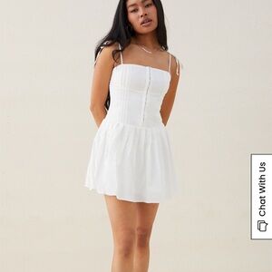 PacSun Elegant White Mini Dress